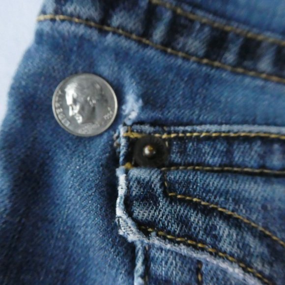 Hudson Denim Jean Cutoffs Shorts Mid Rise Blue - Picture 11 of 11